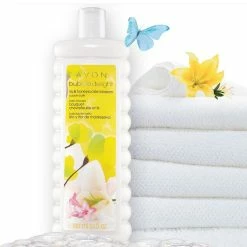 Avon@Obabi Bath & Body Avon Bubble Delight Lily & Honeysuckle Blossom Bubble Bath 700ml.