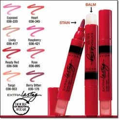Avon@Obabi Avon Extra Lasting Lip Stain + Balm | Berry Bitten Makeup