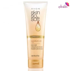 Avon@Obabi Avon Skin So Soft Signature Silk Luminous Luxe Body Wash 250ml Bath & Body