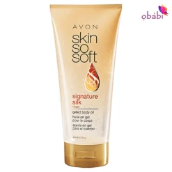 Avon@Obabi Bath & Body Avon Skin So Soft Signature Silk +Argan Gelled Body Oil 200ml