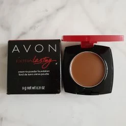 AVON@Obabi Avon Extra Lasting Cream-To-Powder Foundation | Dark Cocoa
