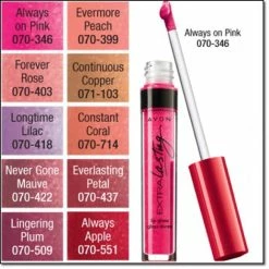 Avon@Obabi Makeup Avon Extra Lasting Lip Gloss | Always On Pink