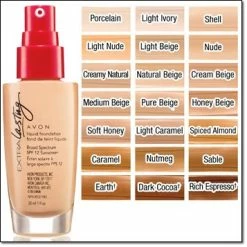 Avon@Obabi Makeup Avon Extra Lasting Liquid Foundation | Earth