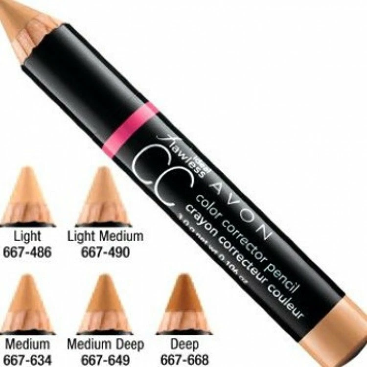 Avon@Obabi Avon Ideal Flawless CC Color Corrector Pencil Medium Deep