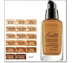 Avon@Obabi Avon Ideal Flawless Invisible Coverage Liquid Foundation | Rich Espresso