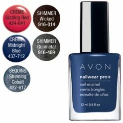 Avon@Obabi Makeup Avon Nailwear Pro+ Nail Enamel | Midnight Blue