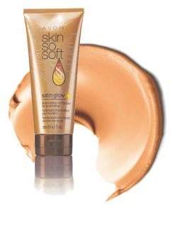 Avon@Obabi Avon Skin So Soft Satin Glow Illuminating Moisturizer 200ml Bath & Body